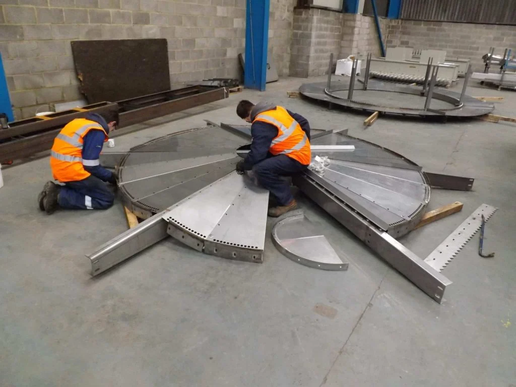 Steel fabrication in the DTEC workshop